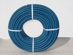 Tubo anelado com guia Azul canalizações elétricas